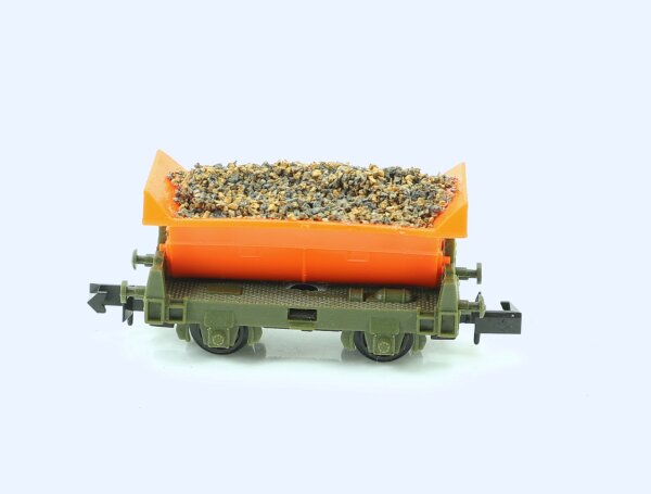 Arnold N 4480 Güterwagen Lore Kipplore Schotterwagen orange mit Ladung 1:160