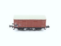 Minitrix N 13253 3253 gedeckter Güterwagen braun 112...