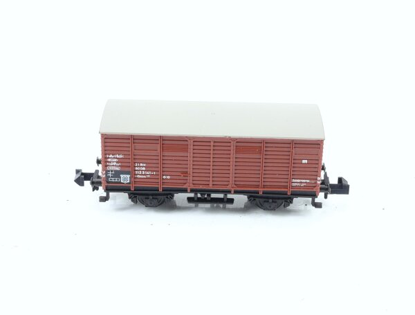 Minitrix N 13253 3253 gedeckter Güterwagen braun 112 3 141-1 DB