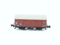 Minitrix N 13253 3253 gedeckter Güterwagen braun 112...