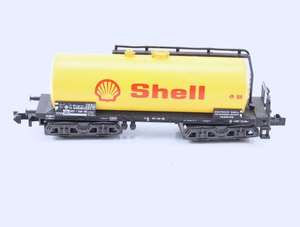 Minitrix N Güterwagen Kesselwagen 007 1 106-7 DB "Shell"
