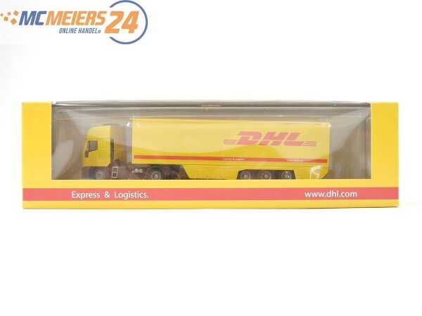 Rietze H0 Modellauto LKW IVECO EuroStar Sattelzug "DHL" 1:87 E582
