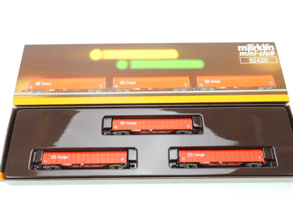 Märklin Z 82420 Güterwagen-Set Schiebeplanenwagen-Set 3-tlg.  DB Cargo / OVP