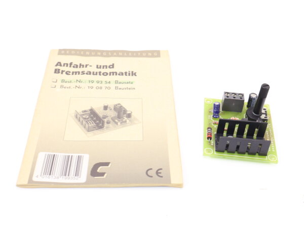 Conrad 19 93 54 Steuerung Anfahr- und Bremsautomatik Baustein / aus Bausatz