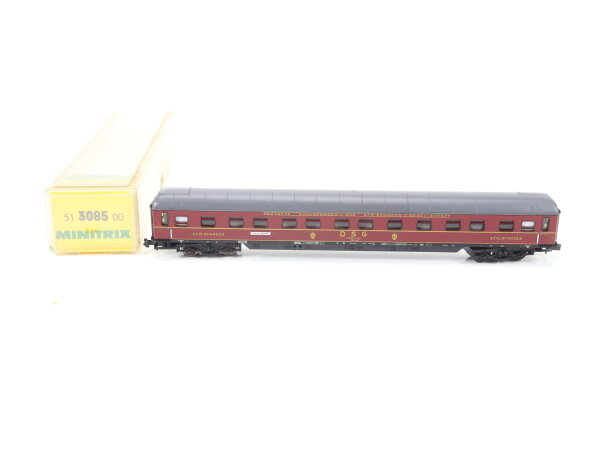 Minitrix N 3085 Personenwagen Schlafwagen DSG 06-40 201-1 / OVP Licht