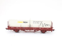 Electrotren H0  Güterwagen Rungenwagen "ContiTech"-Container 8 049-0 DB / NEM