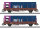 Märklin H0 46939 Güterwagen-Set 2-tlg. Rungenwagen mit Container BELI Kbs NS 1:87