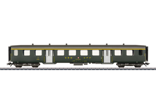 Märklin H0 43363 Personenwagen Leichtstahl-Sitzwagen 1. Klasse SBB 1:87