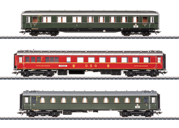 Märklin H0 42533 Personenwagen-Set 3-tlg. Schnellzugwagen Nr. 2 zum D 74 1:87