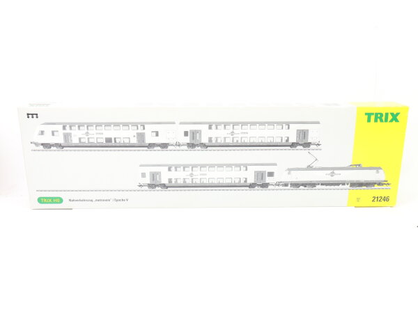 Trix H0 21246 Personenzugset 4-tlg. Nahverkehrszug "metronom" / Digital NEM OVP