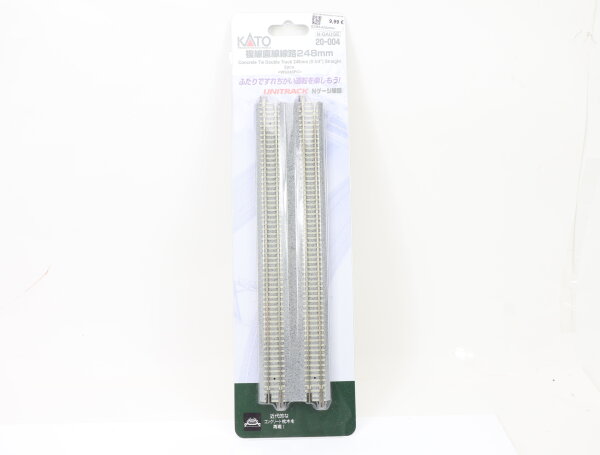 Kato Unitrack N 20-004 Gleis Doppelgleis gerade 2-tlg. 248mm