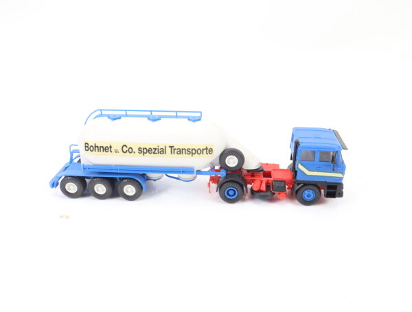 Spur H0 Modellauto LKW Silo Sattelzug DAF "Bohnert Spezialtransporte" 1:87