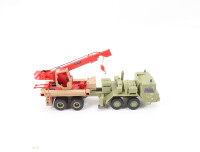 Preiser H0 1100 Modellfahrzeug Mobilkran Faun THW...