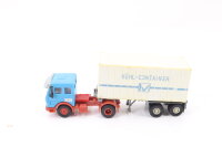 Spur H0 Modellauto LKW MB Kühlcontainer-Sattelzug 1:87