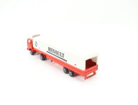 Majorette Modellauto LKW Renault Planensattelzug "Renault" / Metall 1:100