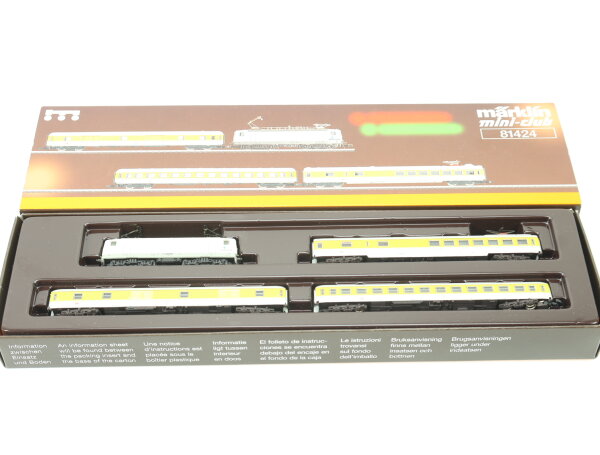 Märklin mini-club Spur Z 81424 Personenzugset 4-tlg. "Messzug" ADtranz DB / OVP