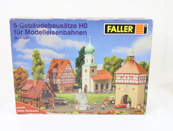 Faller H0 190463 Gebäude Bausatz Dorf-Set 5.tlg. OVP