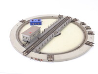 Märklin H0 7186 elektrische Drehscheibe mit Stellpult für M-Gleis / Blech