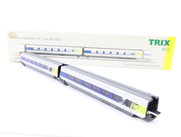 Trix H0 23438 Personenwagenset 2-tlg. Ergänzung zum Triebwagenzug TGV POS / OVP