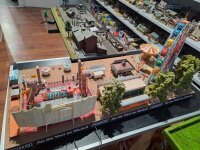 Faller H0 Diorama Kirmes Jahrmarkt mit Riesenrad, Karussell und Schiffsschaukel