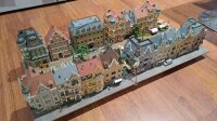 Spur H0 Diorama Wohngegend Wohnhäuser Altstadt m....