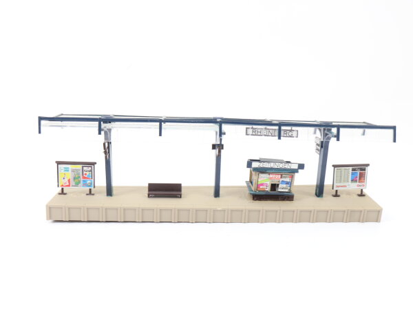 Vollmer H0 3532 Gebäude Bahnsteig Hochstadt mit Überdachung und Ausschmückung