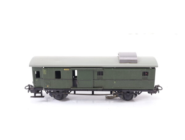 Märklin H0 4041 Personenwagen Gepäckwagen 4003 Pwi grün / Blech Licht