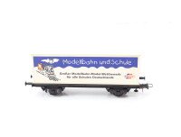 Roco H0 Güterwagen Containerwagen mit Container "Modellbahn und Schule" / NEM