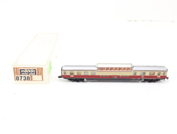 Märklin Spur Z 8738 Personenwagen Aussichtswagen 1. Klasse TEE 80 005-3 DB OVP