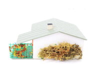 Spur H0 Gebäude Wohnhaus Einfamilienhaus Ferienhaus mit Veranda