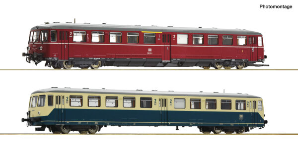 Roco H0 7710016 2er Set Akkutriebwag. BR 515+Steuerwagen DB DC-Snd.