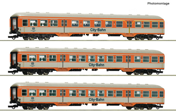 Roco H0 6200247 3er Set Silberlinge Citybahn DB