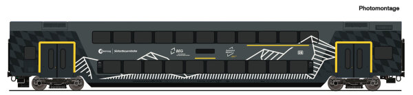 Roco H0 6200253 Dosto Einzelwagen Ideenzug SOB DB AG DC