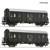 Roco H0 6200195 2er Set Behelfspersonenwagen PKP