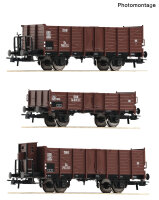 Roco H0 6600250 3er Set offene Güterwagen ÖBB