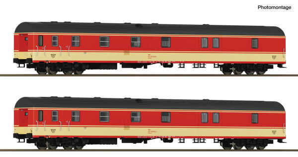 Roco H0 6210180 2er Set Bahnpostwagen ÖBB Jaffa DCC+Innenbeleuchtung