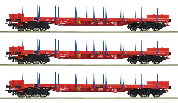Roco H0 6600219 3er Set Rungenwagen Rs ÖBB