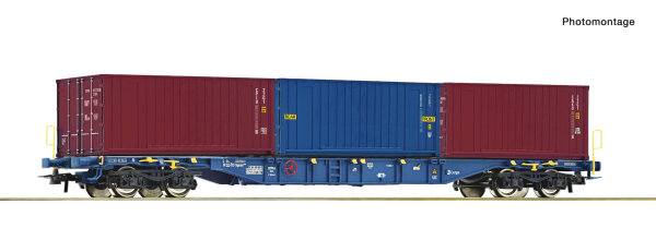 Roco H0 6600145 Cont.Tragwag. Sgns CDC + Container