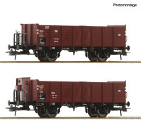 Roco H0 6600267 2er Set offene Güterwagen Omm 12 DB