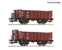 Roco H0 6600253 2er Set offene Güterwagen Omm 12  DR