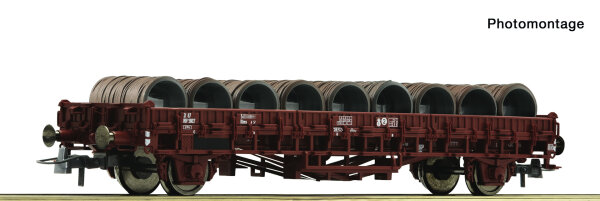 Roco H0 6600300 Flachwagen SNCF + Drahtrollen