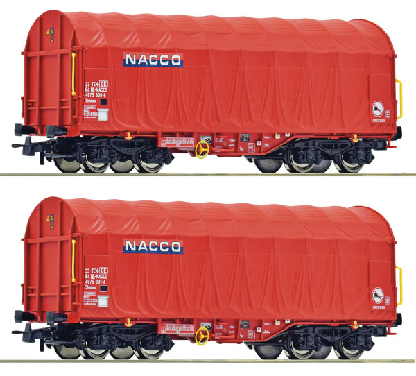 Roco H0 6600226 2er Set Schiebeplanenwagen Nacco