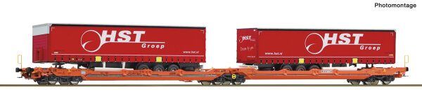 Roco H0 6600260 Doppeltaschenwagen T3000e Wascosa+HST Trailer