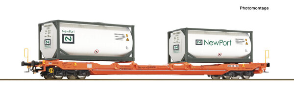 Roco H0 6600275 Taschenwg. T5 Wascosa + NewPort Tankcontainer