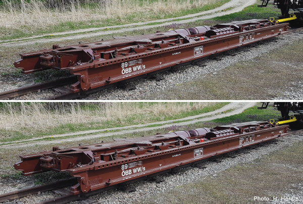Roco H0 6640005 2er Set Rollwagen ÖBB 9,5 Meter