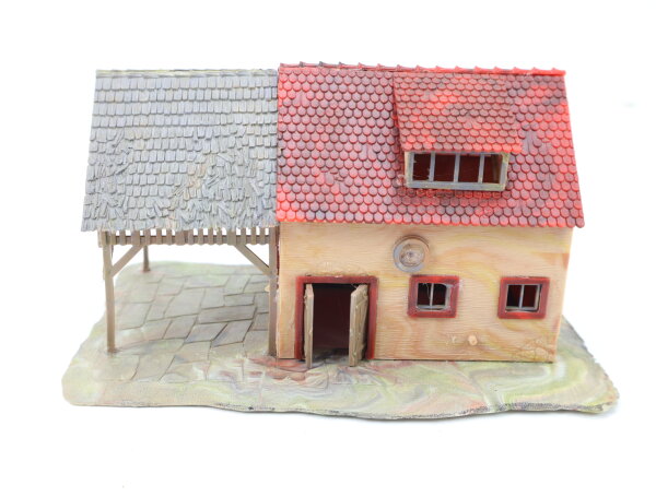 Faller H0 B-276/b Gebäude Stall Scheune gebaut