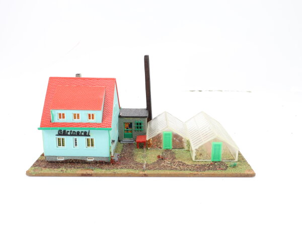 OWO H0 TT Gebäude Diorama alte Gärtnerei