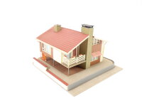 Vollmer H0 3724 Gebäude Einfamilienhaus mit Balkon