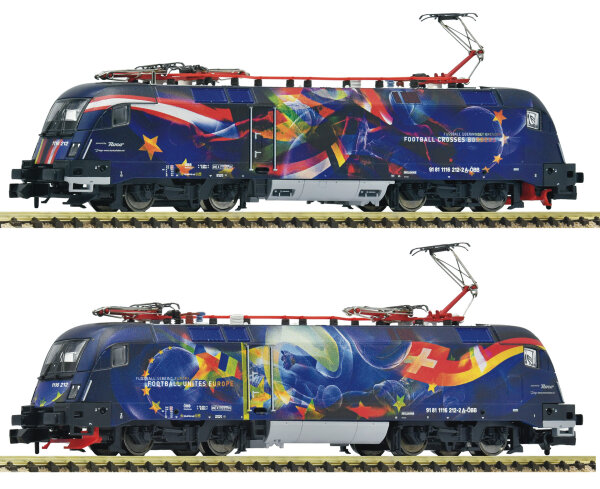 Fleischmann Spur N 7560070 E-Lok Elektrolokomotive 1116 212-2 „Fußball vereint Europa“