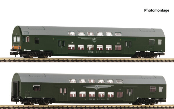Fleischmann Spur N 6260041 Personenwagen 2-tlg. Set 1: Doppelstockwagen